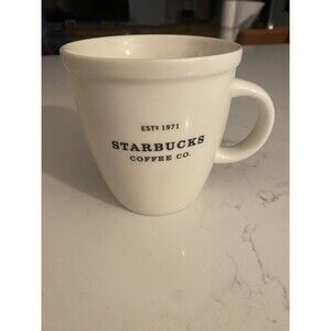 Starbucks Coffee Co. Mug Barista Series 2001 Large Ceramic White 16oz Est. 1971